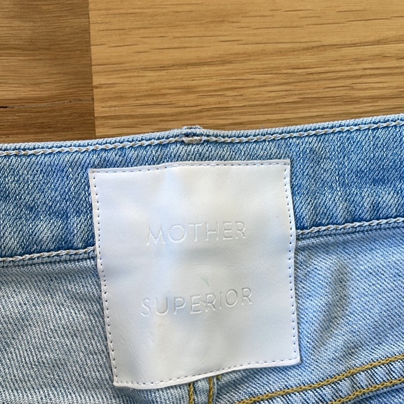 NWOT MOTHER THE INSIDER CROP STEP FRAY THANKS AGAIN RACER STRIPE WIDE LEG JEANS - Picture 7 of 13